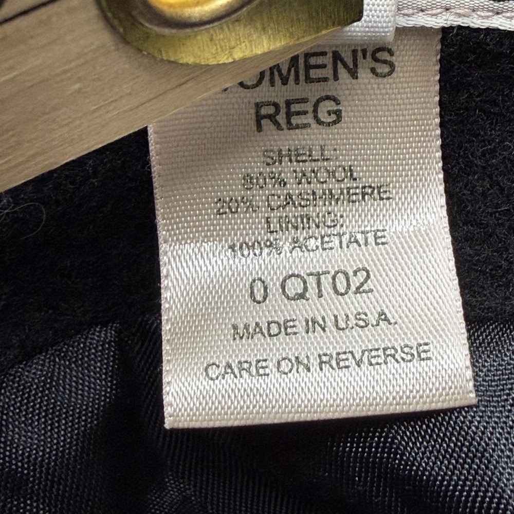 L.L. Bean Women's Black Cashmere Wool Blend Blazer Jacket - Picture 4 of 10